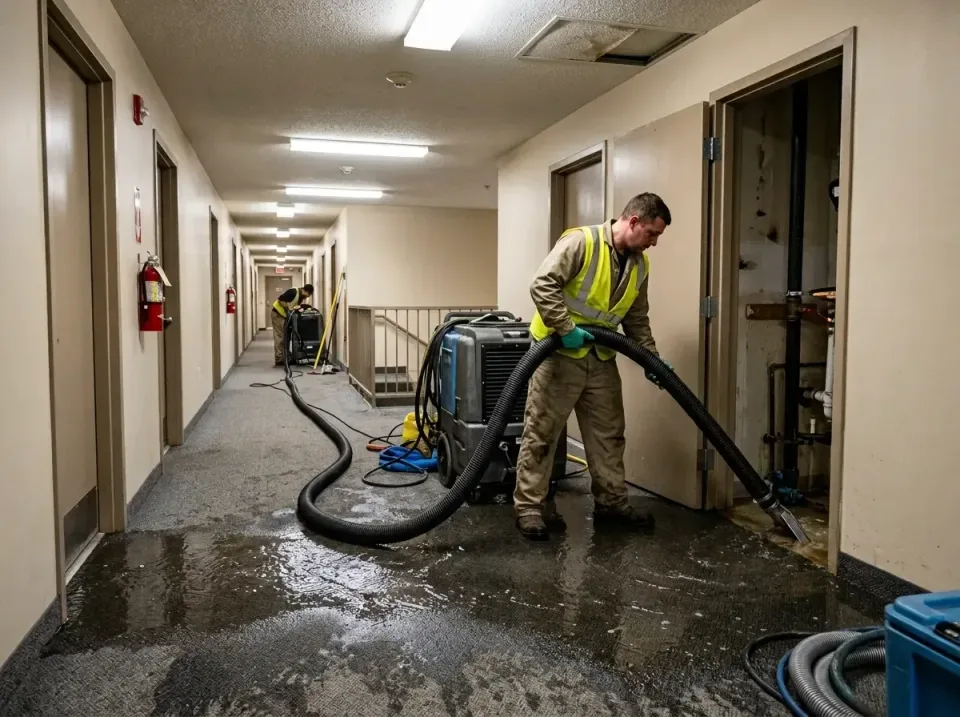 multi-unit-apartment-hallway-f-005 — frequently asked questions, Emergency Burst Pipe Water Extraction & Removal in Oakleaf…